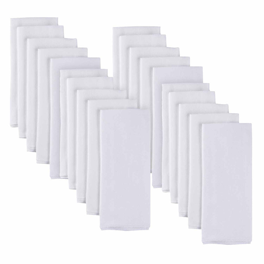 20-pack White Flatfold Birdseye Cloth Diapers