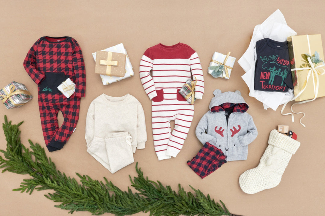 Make your baby boy's first Christmas special with these holiday gifts, including toys and clothing perfect for the occasion.