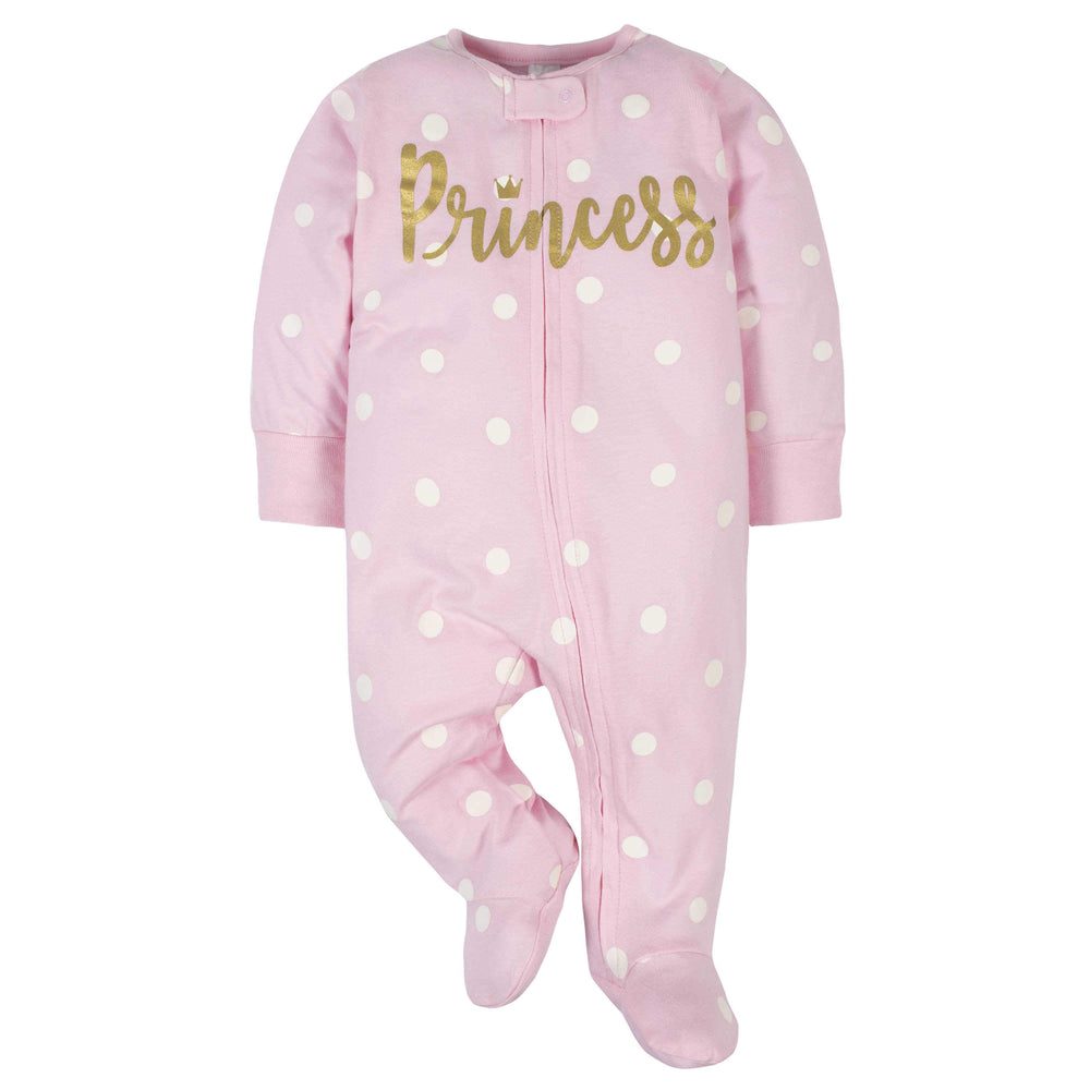 Gerber® 4-Pack Baby Girls Princess Sleep N' Plays-Gerber Childrenswear