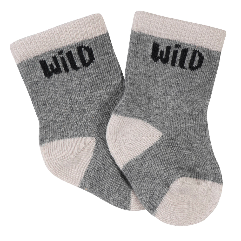 6-Pack Baby Boys Dino Wiggle-Proof™ Jersey Crew Socks-Gerber Childrenswear