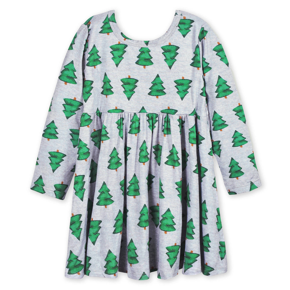 Infant & Toddler Girls Trees Buttery-Soft Viscose Made from Eucalyptus Twirl Dress